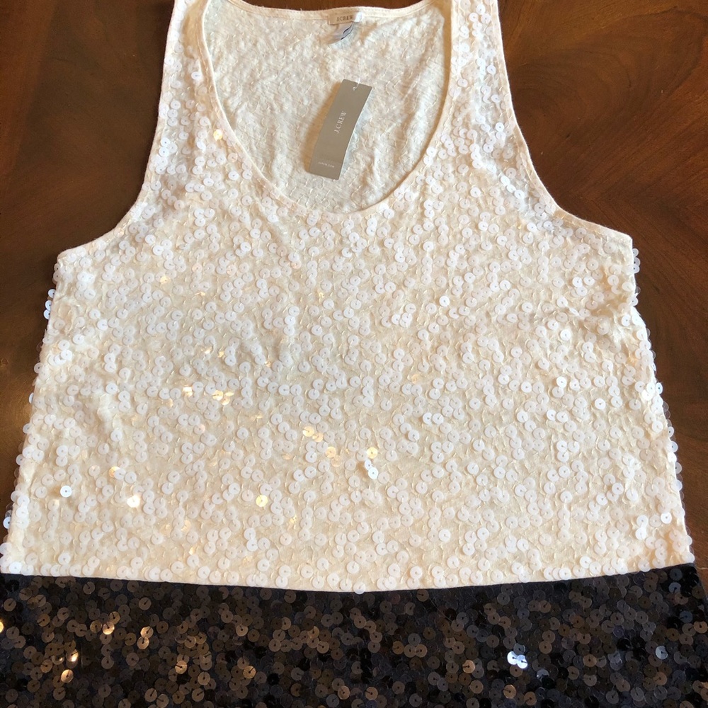 J Crew Sequin top